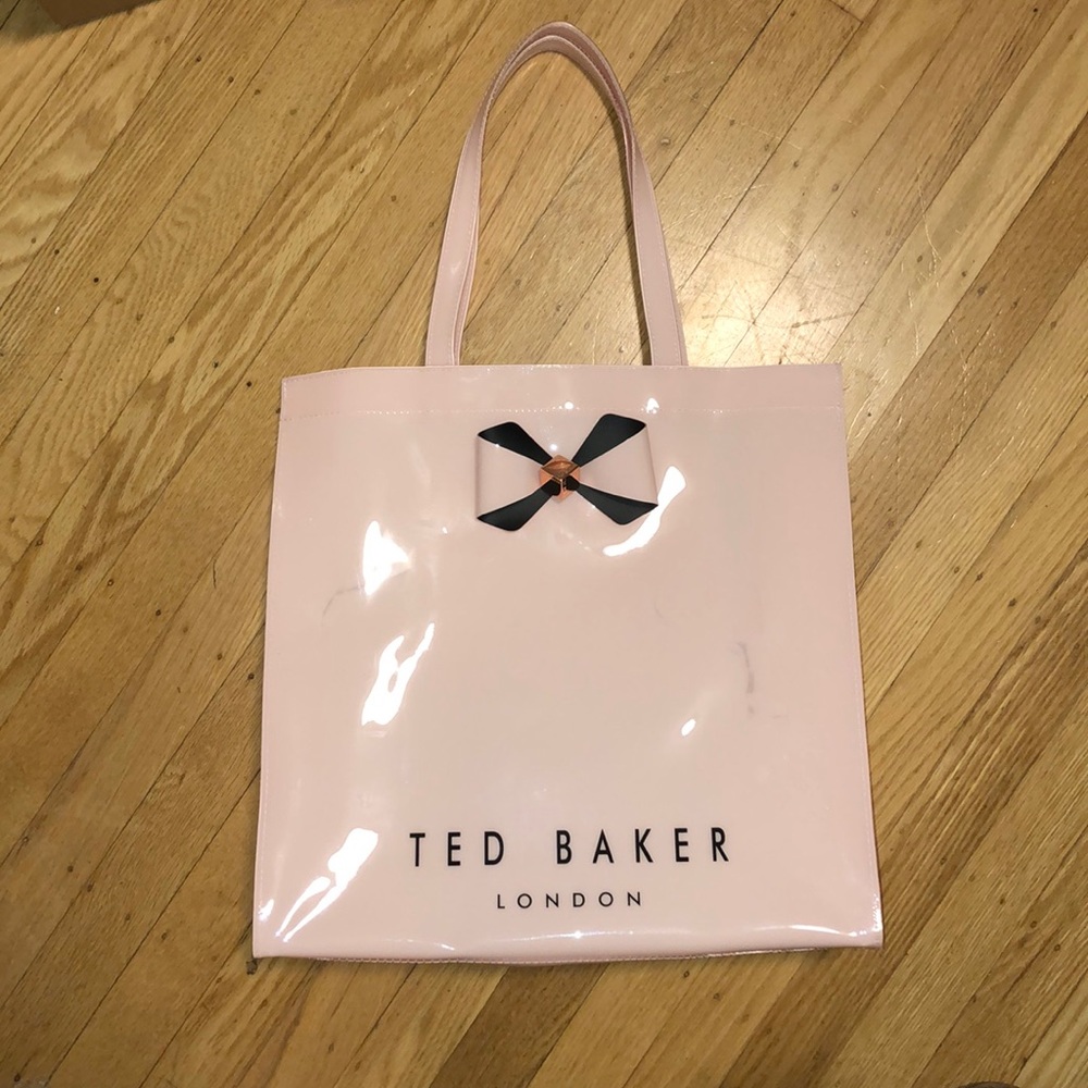 Giant pink ted baker tote